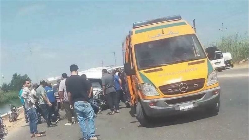 حادث علي طريق جمصة