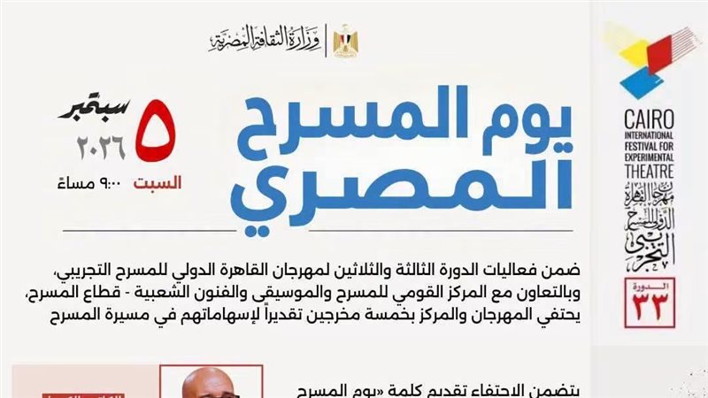 يوم المسرح المصري،