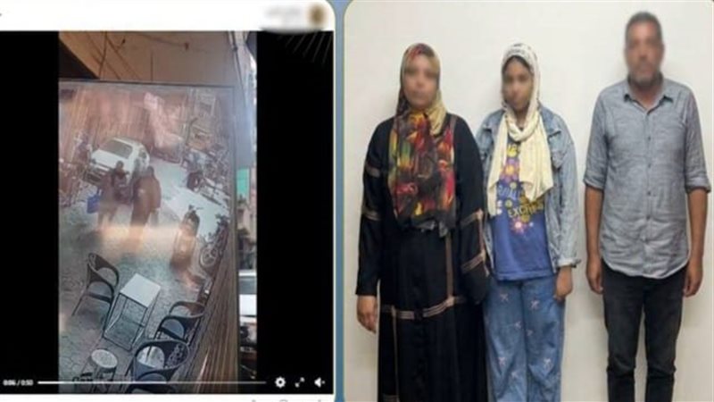 سيدة وابنتها تقتحمان