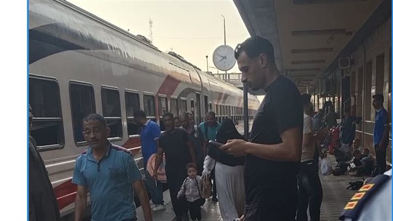 رحام محطة قطار أسيوط،