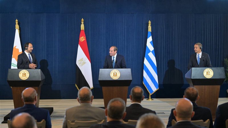 قادة مصر وقبرص واليونان