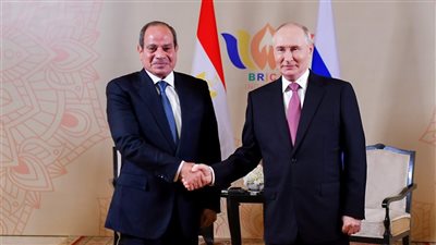 بوتين للسيسي: ملتزمون بدعم جهود مصر لتحقيق التنمية الشاملة وتنفيذ المشروعات المشتركة (صور)