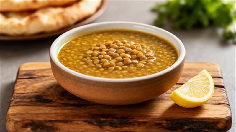 العدس بجبة لفطار