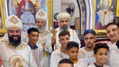 الأنبا أغناطيوس يرسم 31 شماسا بكنيسة مار جرجس في المحلة الكبرى