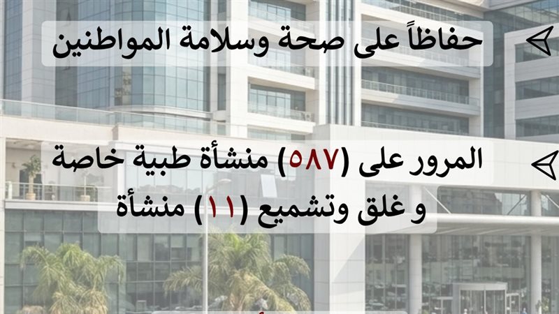 غلق وتشميع 11 منشاة طبية