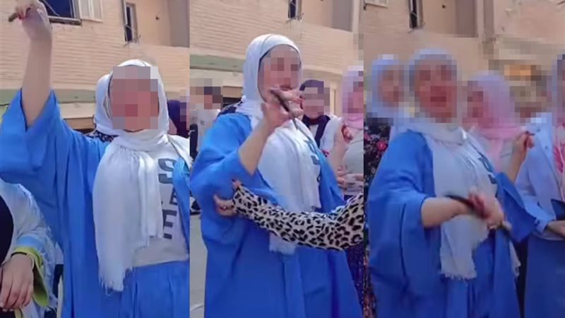 فتاة تشعل حنة في