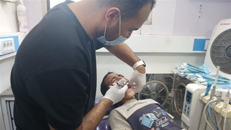 جانب من القافلة الطبية