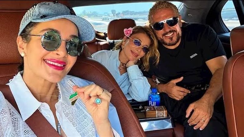 الفنانة أصالة وعائلتها،