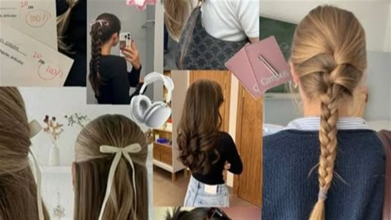 تسريحات شعر بسيطة