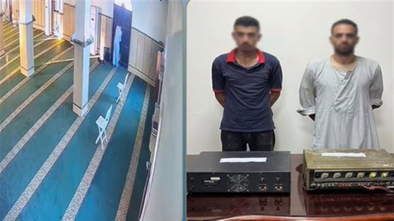  لصوص صنابير مسجد