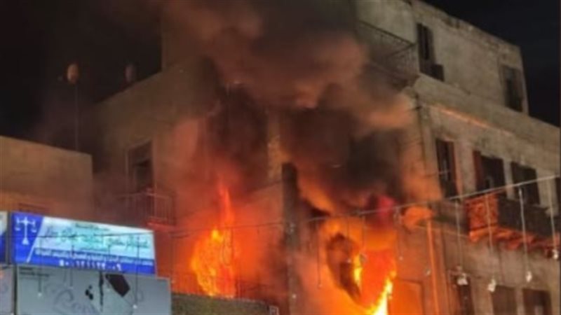 عقار حلوان المحترق،