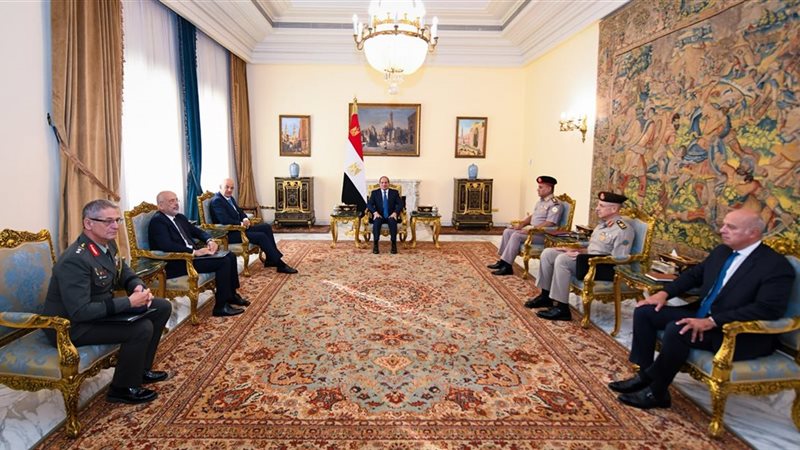  السيسي يبحث مع وزيري