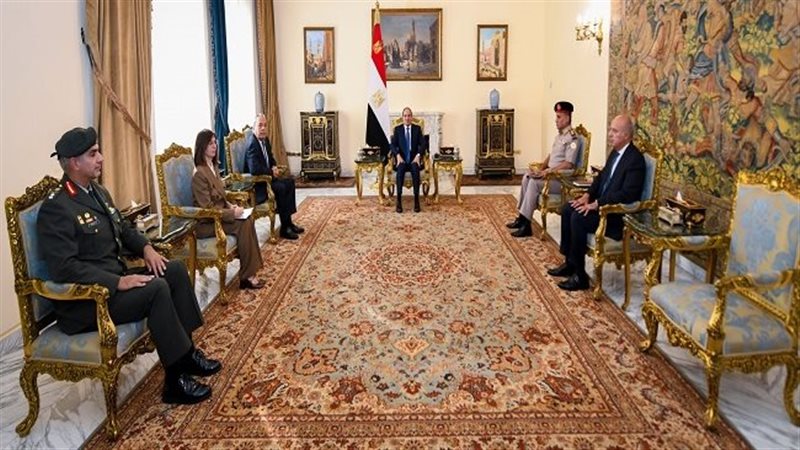 جاتب من مباحثات السيسي