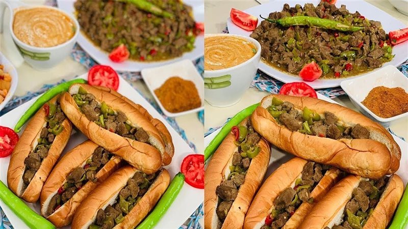 طريقة تقديم الكبدة