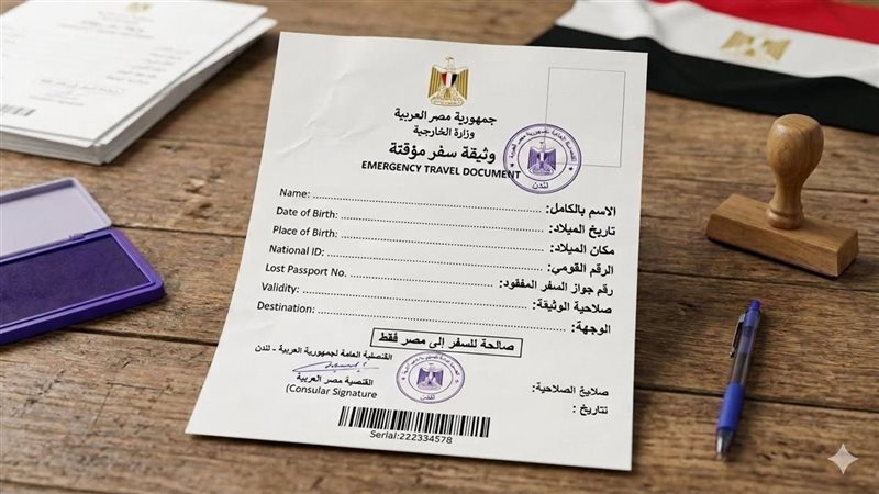 استخراج وثيقة سفر