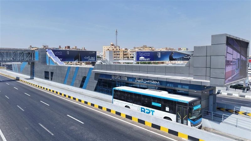 اليوم، تشغيل المرحلة الثانية من الأتوبيس الترددى من العين السخنة حتى صن كابيتال