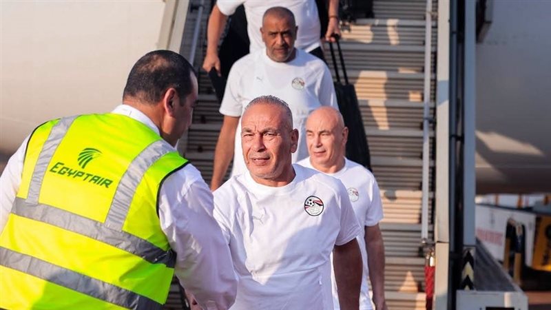 بعثة منتخب مصر تصل
