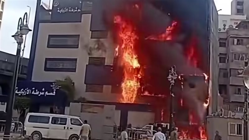 حريق قسم الأزبكية