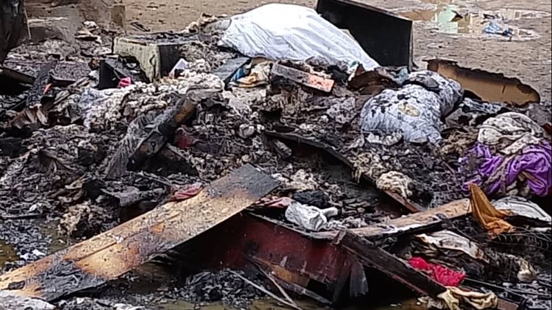 حريق بشقة بالقليوبية،