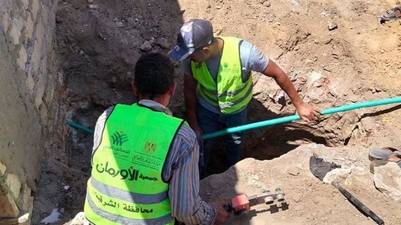 توصيل المياه لـ60