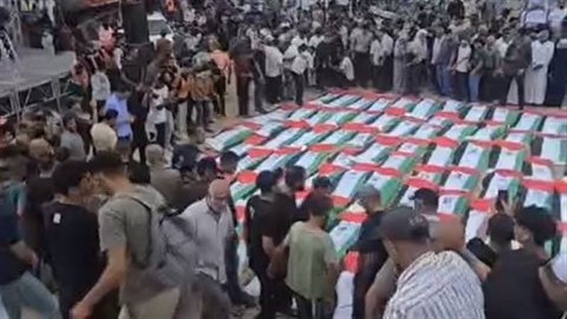 جثامين 105 شهداء
