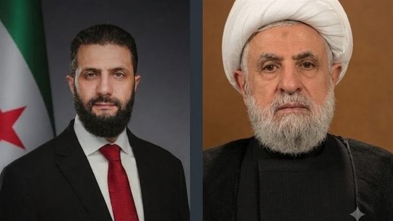 نعيم قاسم وأحمد الشرع،