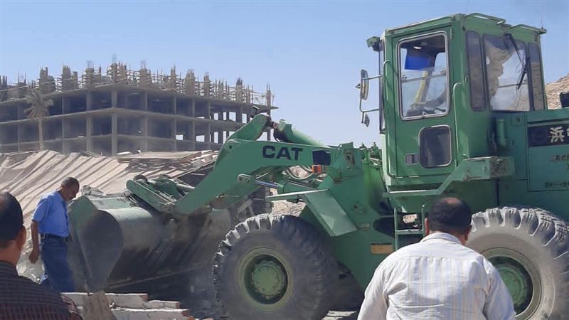 أعمال الإزالة بحى