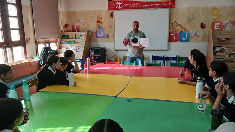 الحكواتي بمكتبة دمنهور