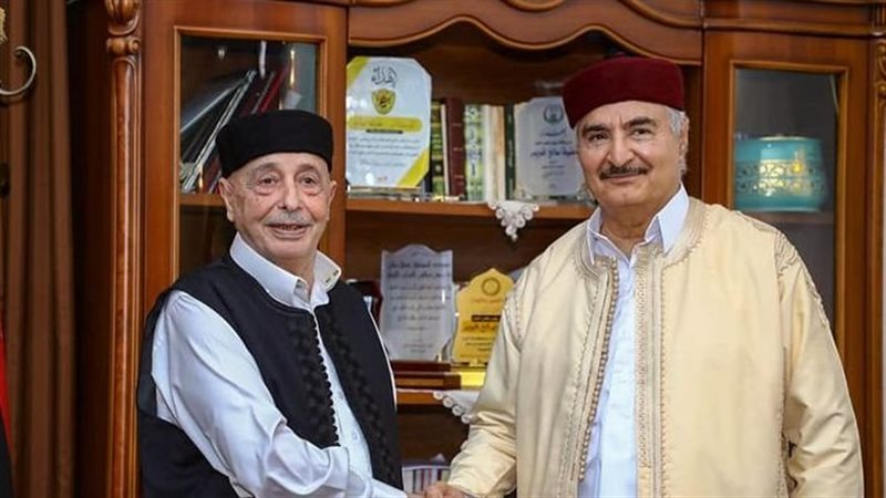 حفتر وصدام يرحبان باختيار الصالحين عبد النبي رئيسًا لمجلس النواب الليبي خلفًا لـ عقيلة صالح