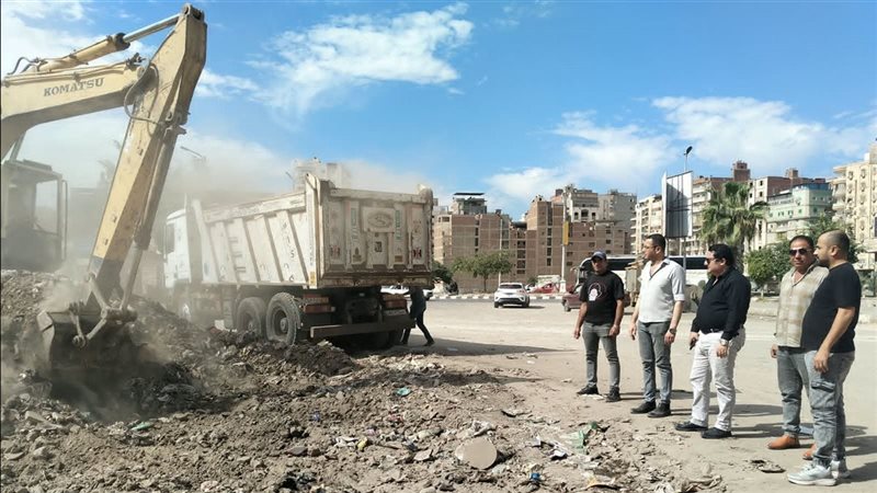 رفع مخلفات القمامة،