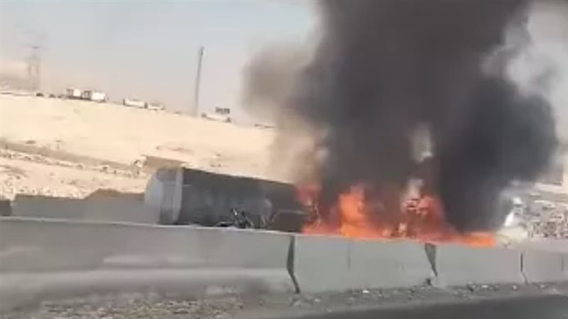 تفحم سيارة التهمتها