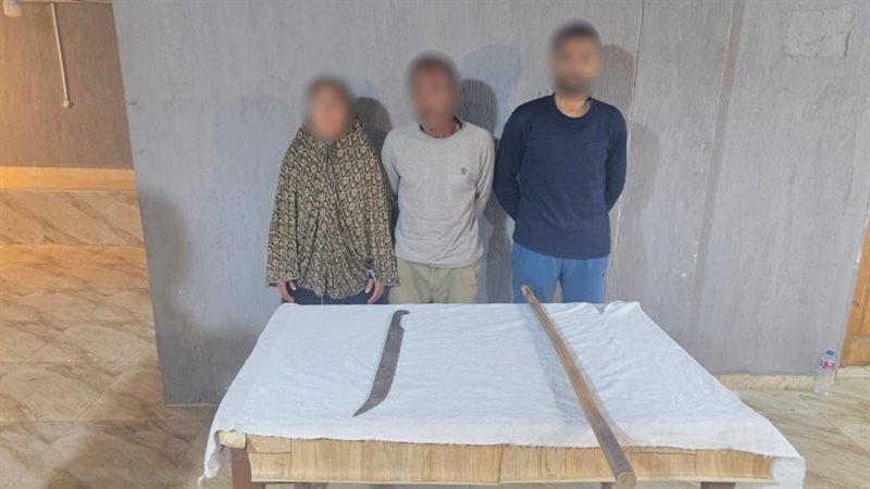 ضبط شخصين وسيدة بالمنوفية