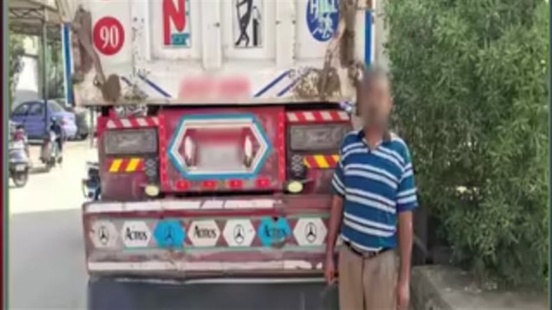 ضبط سائق سيارة نقل