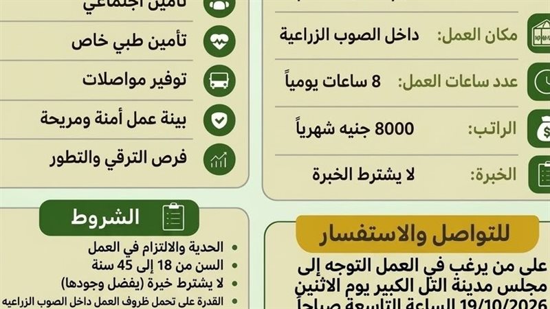 إعلان توظيف