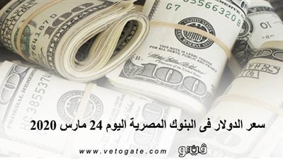 سعر الدولار فى البنوك المصرية اليوم 24 مارس 2020
