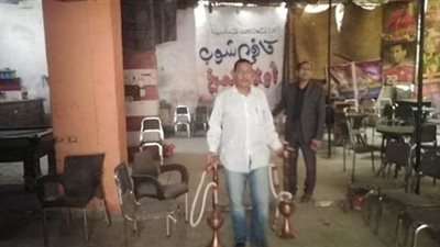 4 محاضر لمقاهي بملوي خالفوا قرار الشيشة في المنيا