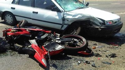 إصابة 3 أشخاص فى حادث تصادم أعلى الطريق الدائرى