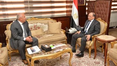 وزير التنمية المحلية يبحث مع محافظ الوادي الجديد مشروعات حياة كريمة