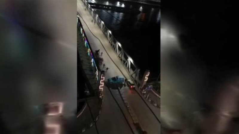 سائق يحاول الهرب