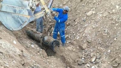 إصلاح خط مياه أبو زنيمة وأبو رديس وسانت كاترين جنوب سيناء  | صور