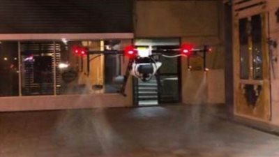 دبي تستخدم طائرات دون طيار في تعقيم الشوارع والمرافق الحيوية| صور