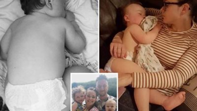 لقطات مؤلمة.. أم بريطانية تشارك مقطع فيديو لرضيعها يقاوم فيروس كورونا