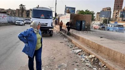 استغلال فترة الحظر في تطهير شوارع ومواقف القليوبية | صور