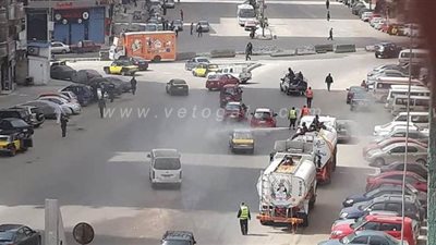 تعقيم وتطهير شوارع الإسكندرية لمواجهة كورونا | صور