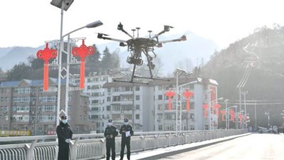 طائرة بدون طيار وبائية للكشف عن فيروس كورونا