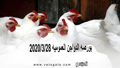بورصه الدواجن العموميه 2020/3/28