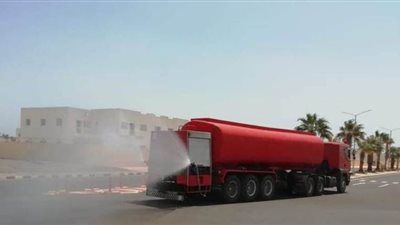 استمرار عمليات رصف وتعقيم شوارع شرم الشيخ و طور سيناء | صور