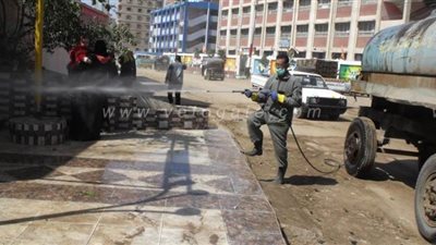 فض الأسواق وتطهيرها خلال حملة مكبرة بمدينة ميت غمر |صور