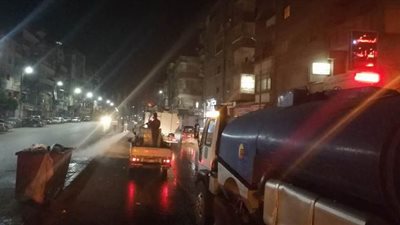 حملة تطهير وتعقيم شوارع العجمي | صور