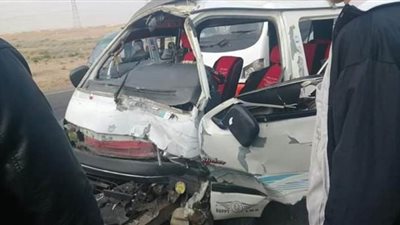 إصابة 9 أشخاص في حادث انقلاب ميكروباص بالشرقية